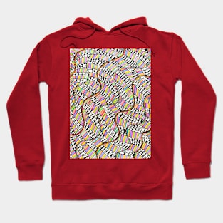 Handmade colorful doodle pattern drawing Hoodie